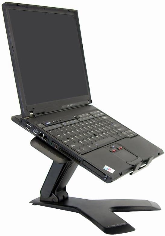 NOTEBOOK LIFT STAND - BLACK - INCLUDES STAND, CABLE TIES, HOOK AND LOOP, ADHESIV (33-334-085) -