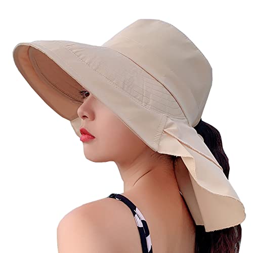Chapeaux-de-Soleil-a-Large-Bord-en-Coton-pour-Femmes-Protection-Solaire-Respirant-UPF50-UV-Packable-Beach-Hat-Summer-Bucket-Cap-for-Travel