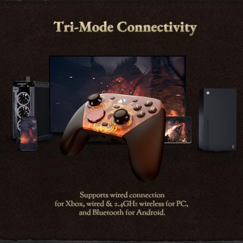Image of GameSir G7 Pro Wired Xbox Controller for Xbox Series X|S, TMR Sticks, Hall Effect Triggers, 4 Remappable Buttons, 1000Hz PC Mode, PC & Android Controller (Dragon's Dogma II)