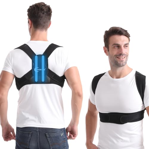 Paskyee Posture Corrector for Women and Men,Adjustable Back Brace for Scoliosis, Hunchback Correction, Back Pain, Spine Corrector, Invisible Under Clothes Black L/XL Paskyee Posture Corrector for Women and Men,Adjustable Back Brace for Scoliosis, Hunchback Correction, Back Pain, Spine Corrector, Invisible Under Clothes Black L/XL