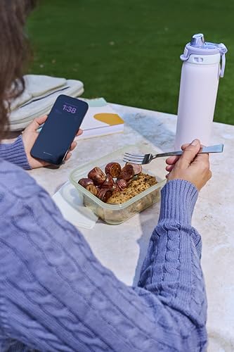 Image of Ello Snap & Nest 10-Piece 4.5 Cup Plastic Meal Prep Set, Reusable Food Containers for Healthy Eating, Freezer, Dishwasher Safe, Sage