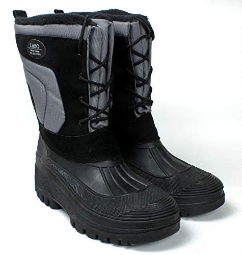 Image of Men's Winter Snow Boots Shoes Waterproof Insulated Lace UP (D,M)
