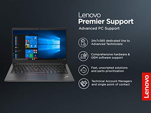 Image of Lenovo ThinkPad E14 Intel Core i3 10th Gen 35.56 cm (14-inch) Full HD Thin and Light Laptop (4GB RAM / 256GB SSD /Windows 10 Home /Black / 1.69 kg), 20RAS0SF00