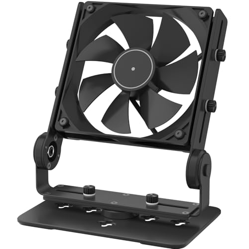 Aluminum Multi-Purpose Desk Fan Stand Mount, Black