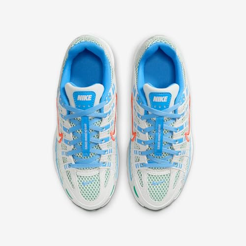 NIKE P-6000 (GS) "SUMMIT WHITE/MAGIC EMBER-UNIVERSITY BLUE"4