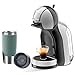 Krups Kaffeekapselmaschine | Nescafé Dolce Gusto Mini Me Kapselmaschine | Kaffeemaschine + Emsa Travel Mug Thermobecher Grün | 15 bar Pumpendruck | 0,6 Liter Wassertank | 1500 Watt, Heiß Kaltfunktion