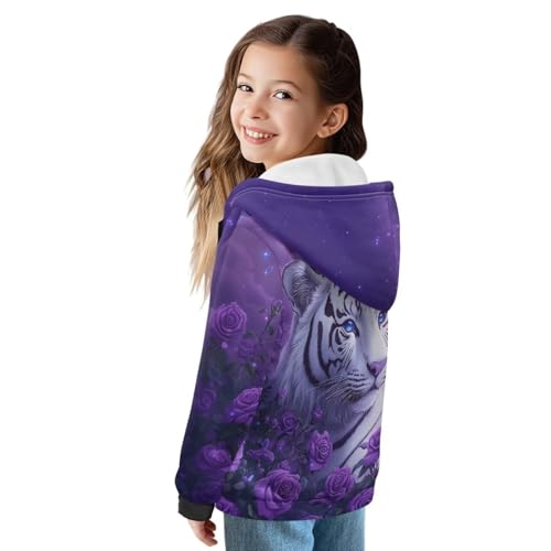 Hoodies for Girls 6-16Y Kids Winter Long Sleeve Zip Up Hooded Sweatshirts2