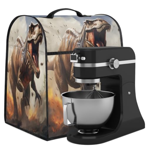 Coffee Maker Cover Dinosaur Animal Ferocious Kitchen Appliance Covers Small Appliance Covers Blender Cover Juicer Cover Dust Covers for Kitchen Appliances with Top Handle and Pockets,Washable,C995