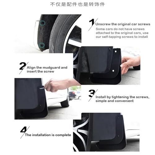Guardabarros para Mitsubishi Eclipse Cross 2018 a 2023, protectores contra salpicaduras 5
