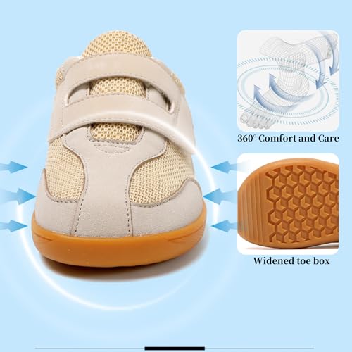 Toddler/Little/Big/Kid Trail Running Shoes,Kids Wide Barefoot Shoes,Boys/Girls Minimalist Zero Drop Sneakers with Wide Toe Box,Size 25-373