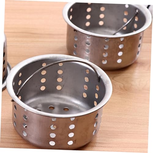 Coladores para fregadero cocina 6 piezas acero inoxidable miniatura 5