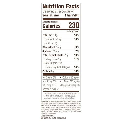 Image of CLIF Nut Butter Bar - Peanut Butter - Energy Snack Bars - Non-GMO - USDA Organic - Plant Based - Low Glycemic - 1.76 oz. 5 Count (Pack of 6)