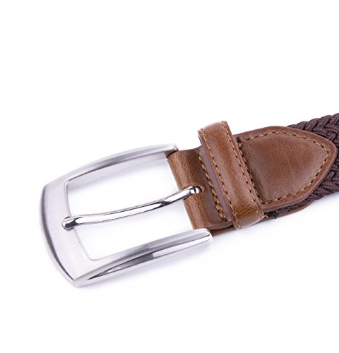 Image of Fabio Valenti Canvas Elastic Fabric Woven Stretch Braided Belts for Men Women Junior with Multicolored /Full Sizes