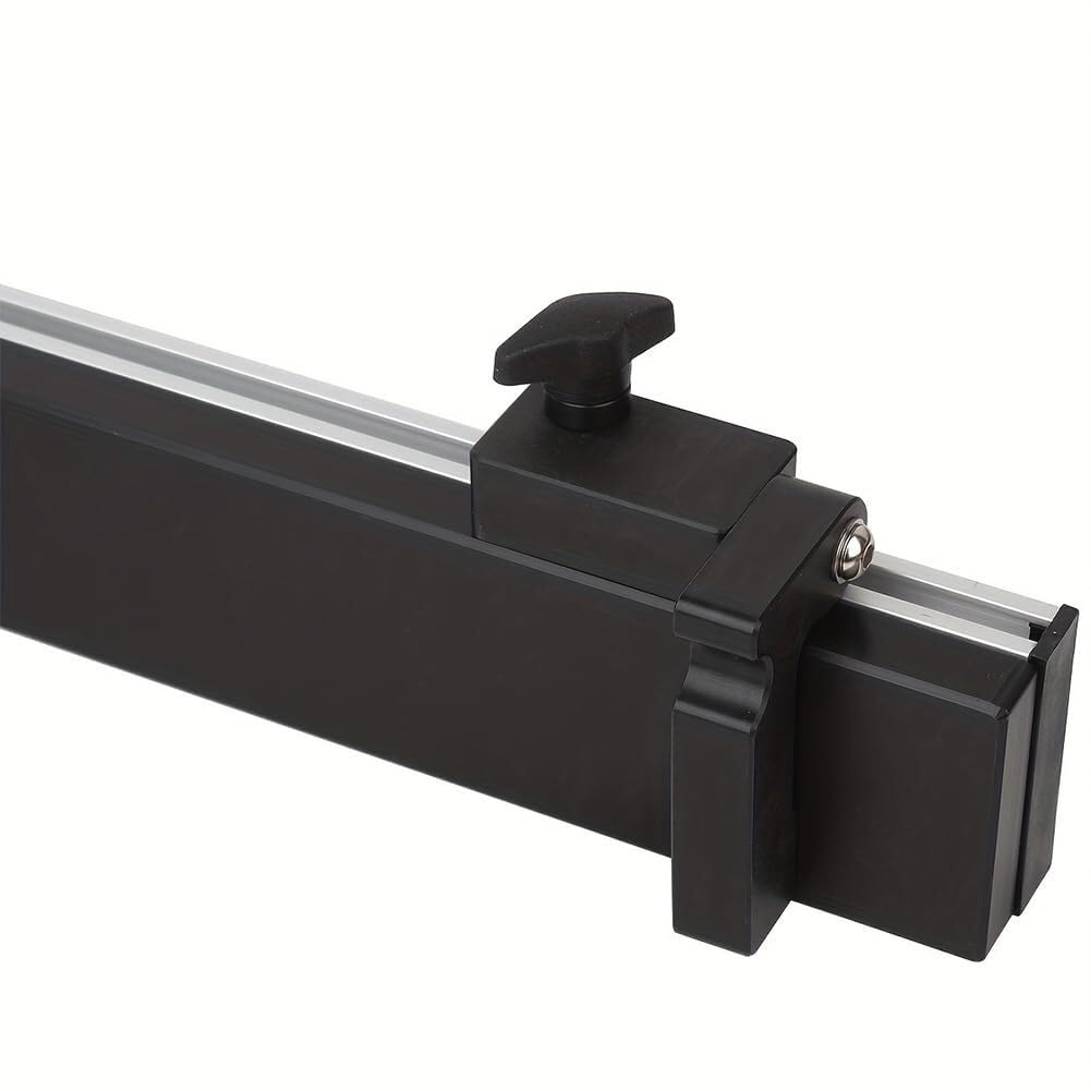 Precyzyjny miernik ukośny ze skalą laserową – aluminiowy router do piły stołowej narzędzie DIY do dokładnych cięć – niezbędna linijka pomiarowa do obróbki drewna
