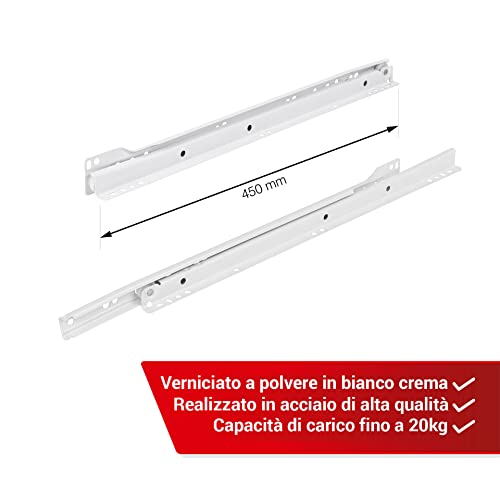 LouMaxx Guide per Cassetti 450 mm | Set di 2 (1