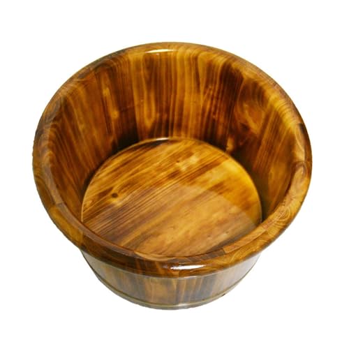 Spa de pies barril de madera natural 26x37cm miniatura 1