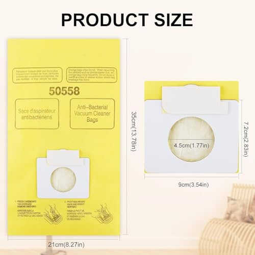 Image of 10 Pack 50403 Vacuum Bags Compatible with Kenmore Canister Type C /Q 5055, 50555, 50557, 50558 and Type C-5, C-18, 53292, 200 Series, 400 Series, 600 Series, 700 Series, 800 Series Vacuum Dust bag