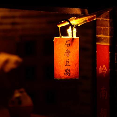 SM SunniMix 1:24 DIY Puppenhaus Kit Puppenstube mit Möbel & Zubehör Häuser Spielzeug - Chinesische Tofu Kaufladen – Bild 3