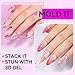 Makartt 3D Gel Nail Art: Clear Solid Builder Nail Gel 4 in 1 Non-sticky for Extension UV Glue for Acrylic Nails Rhinestones 3D sculpting Hard Gels UV/LED Lamp Required 15ml