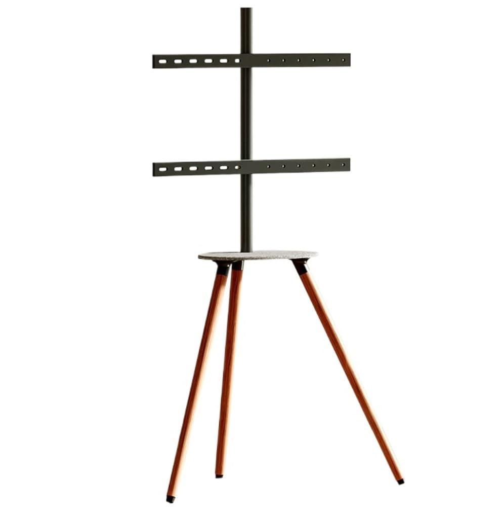 Support de sol pivotant pour téléviseur haut de gamme au design minimaliste et robuste