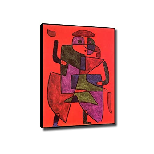 Tableau d'art mural en toile Paul Klee décoration moderne grand format 85x128cm