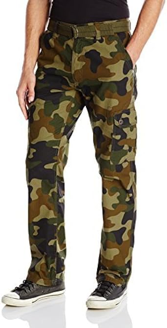 Basic Cargo Long Camo Pants 