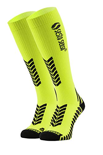sesto senso Kompresyjne skarpety unisex dla kobiet i mężczyzn, wysokie skarpety sportowe do biegania, 35-38 Tall