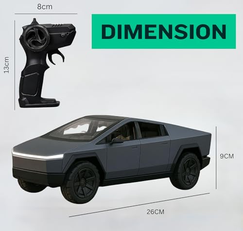 Image of Remote Control Tesla Cybertruck 1:14 Scale for Kids & Adults | Simulation High Speed Racing Car | Dazzling Light Effect Cyber Truck for Kids | Best Gift for Boys & Girls