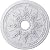 Ekena Millwork CM23RO 23 5/8-Inch OD x 4-Inch ID x 1 1/2-Inch P Rose and Ribbon Ceiling Medallion