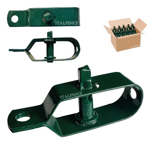 Italfence - Tensor de alambre, acero plastificado, 10 piezas