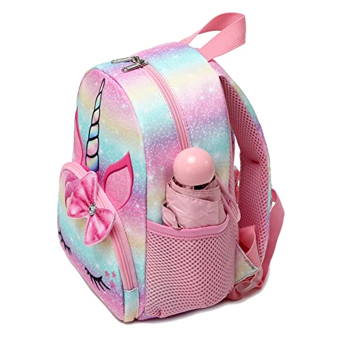 Octsky Unicorn Toddler Backpack For Girls Kids Mini Backpack Small Backpack Travel Bag For Little Girl Preschool And Kindergarten (Medium) #TOP6