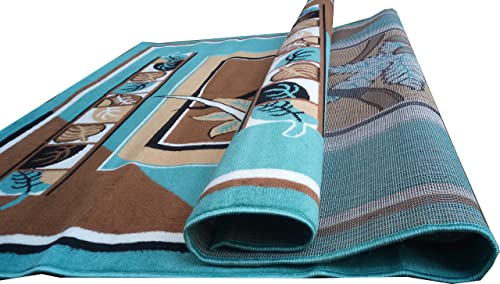 Image of Home Decore Acrylic Carpet for Your Living Room & Drawing Room Aywhere in Your Home (180X240 Green Colour)- 6x8 Feet