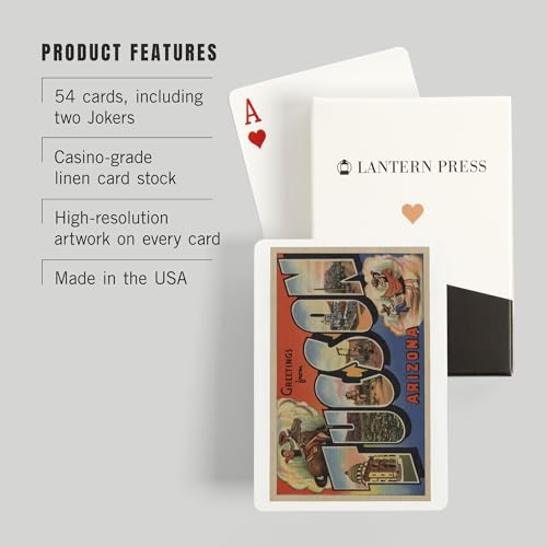 Lantern Press naipes poker 52 cartas vintage Tucson miniatura 3