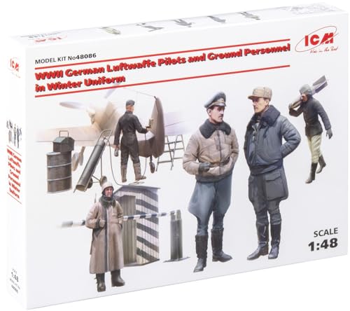 Kit de Figuras ICM Pilotos Luftwaffe Uniforme Invierno miniatura 1