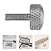 Beaupretty 10pcs M2.5x8mm Metal Knurled Thumb Screws Locking Screws for Precision Calipers Industrial Clamping Threaded Knobs for Mechanical Use