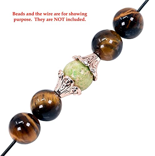 Image of Mandala Crafts Tibetan Metal Bead Caps for Jewelry Making, Bulk 375 PCS