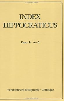 Paperback Index Hippocraticus: Fasc. 1 (A-D) [German] Book
