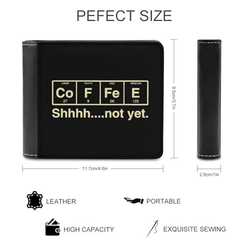 Element Coffee Not Yeat Fashion Bifold Wallets for Men Women Slim & Thin Credit Card Holder Wallet Purse2