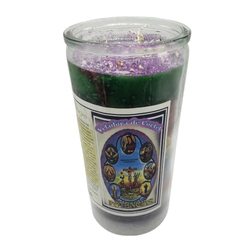 Generic 7 African Powers 14 Day Prepared Glass Candle, PC14-1014