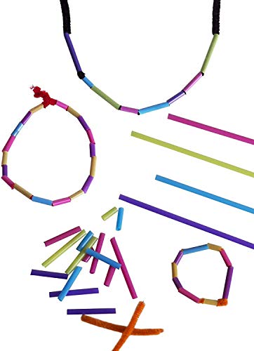 Pitillos flexibles plásticos multicolor, 100 unidades miniatura 6