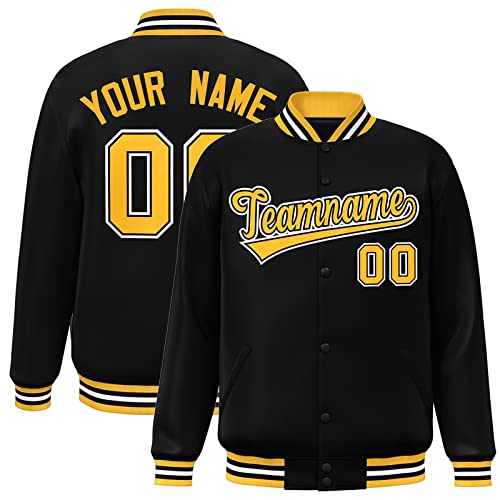 KXK Custom Men Women Youth Varsity Baseball Jackets Bomber Lightweight Coat Personalized Stitched Name Number