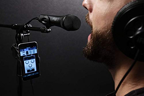 Microphone iOS et Mac iRig Mic HD 2 avec sortie casque et contrôle de gain direct