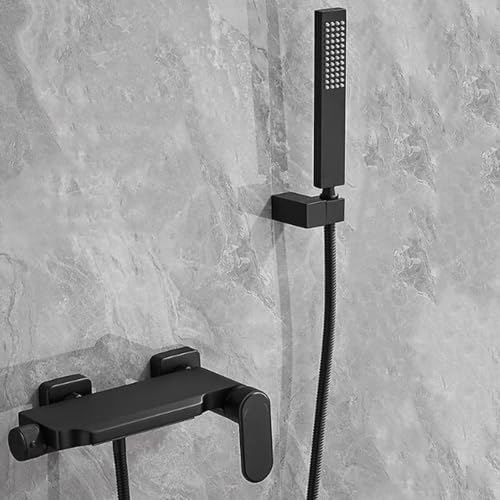 Robinet de bain cascade en laiton massif avec douchette pour une salle de bains luxe