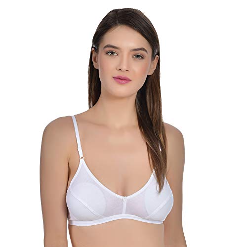 Image of Aimly Women's Cotton Non-Padded Non-Wired Low Coverage Regular Bra Pack of 3