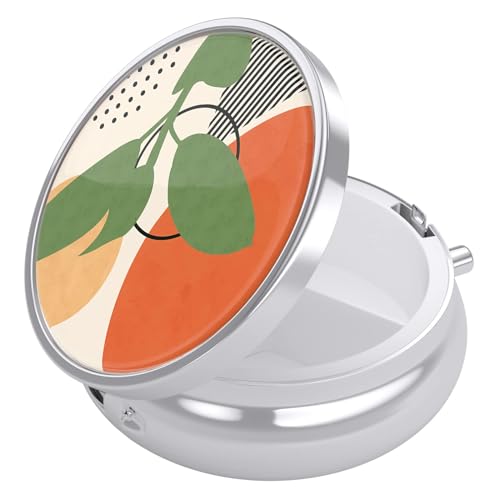 Image of Pill Box, Small Pill Case for Purse & Pocket, Travel Medicine Organizer