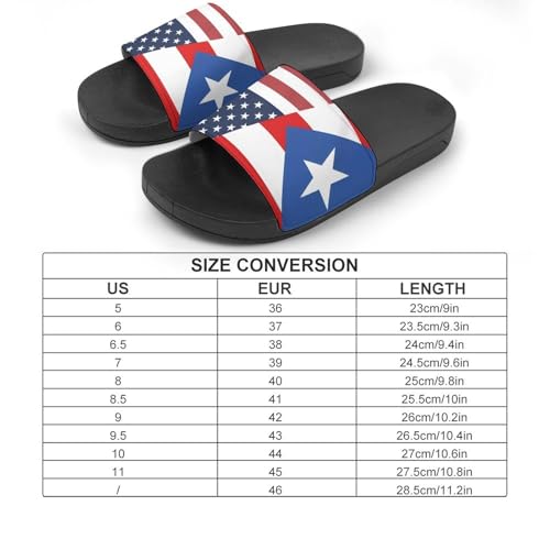 U.S. PR State Flag House Sandals Non-Slip Bathroom Slippers Beach Summer Shoes for Men Women2