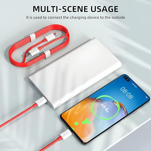 Image of Oneplus Original Type C to C Cable 65W Dash,Warp,SuperVooc Charging Data Cable Type-C [10V /6.5A] Compatible with OnePlus 11 /11R 5G /10R /10T /9 /9R /9 Pro /9RT /8T Nord, USB-C Charger Adapter Cord