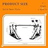 Vaisoeny Double Bass Drum Pedal, Double Chain Bass Drum Pedal, Double Kick Pedal for Bass Drum，Drum Set Kit and Electronic Drums (V-SZ11) #4
