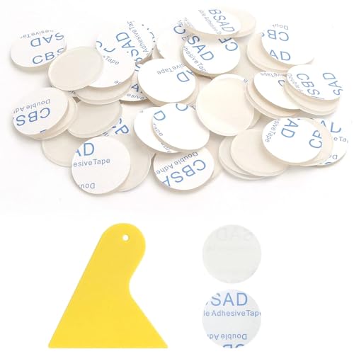 APOMOONS 50 tacos de goma para placas de cristal, autoadhesivos, 25 mm, almohadillas protectoras transparentes con tope de goma, función autoadhesiva, protección contra golpes, para mesa, muebles