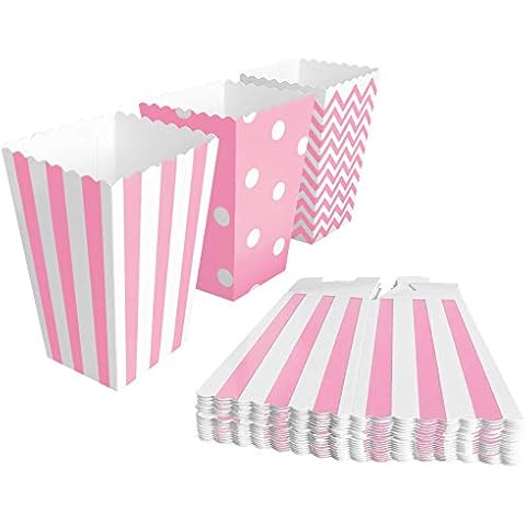 BangShou 60 PCS Popcorn Boxes, Mini Paper Candy Containers for Movie Nights, Carnival,Parties,Theater& Parties Cover